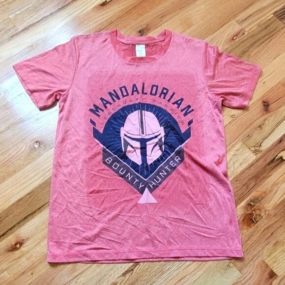 Boys Star Wars The Mandalorian Warrior Emblem Premium Tee Large - Picture 3 of 4